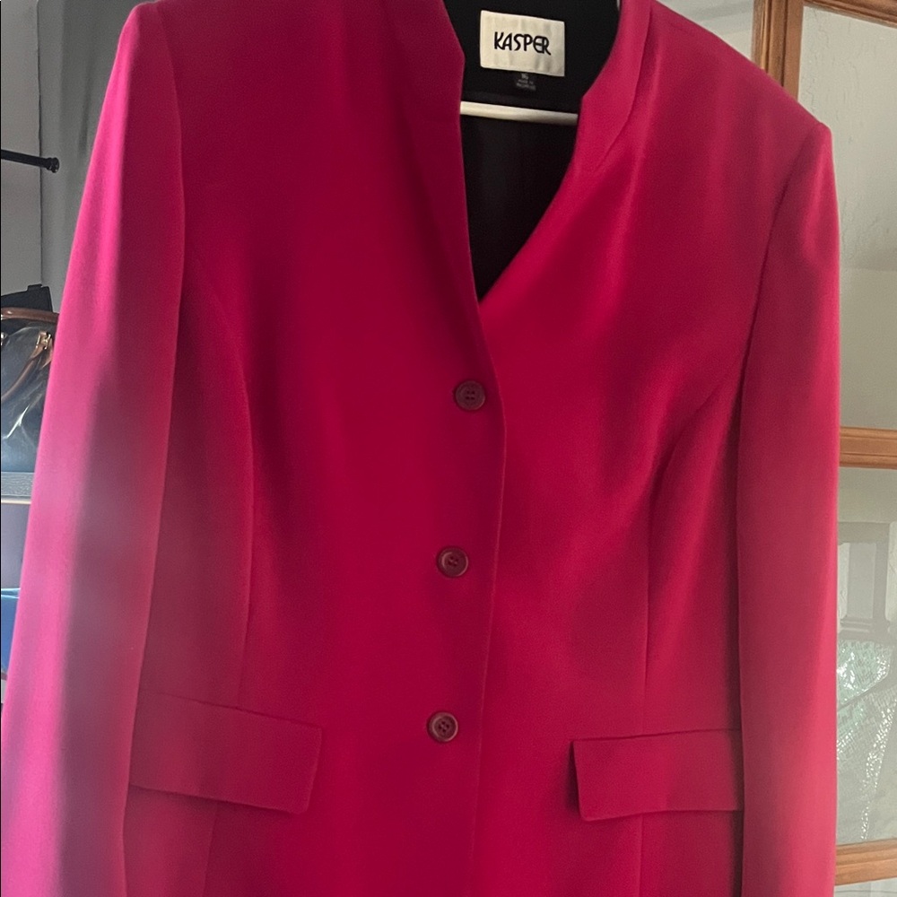 Kasper Women's Vibrant Red Blazer